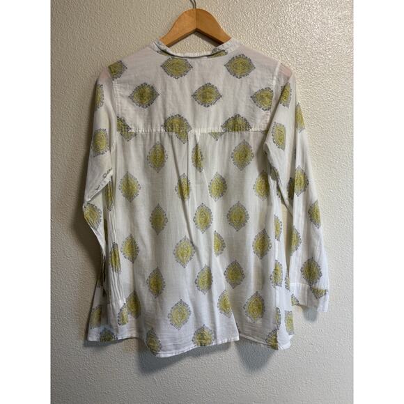 Roberta Roller Rabbit Blouse Top Button Up Boho Artsy Old Money Women’s Size XS - Picture 2 of 9